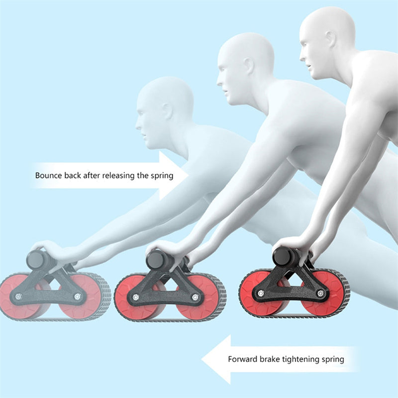 Double Wheel Exerciser Roller Home Exercise Devices