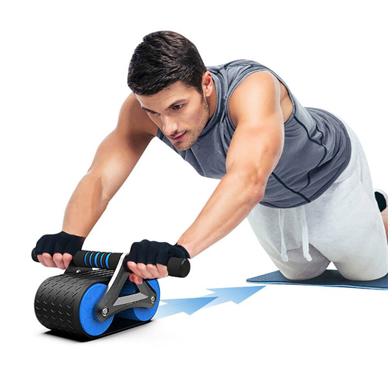 Double Wheel Exerciser Roller Home Exercise Devices