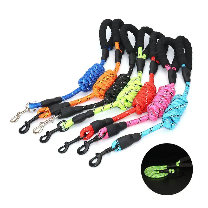 Pet Leash with Reflective & Comfortable Padded Handle