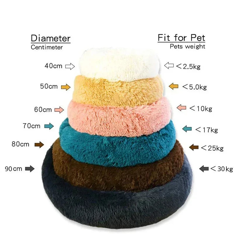 Round Pet Bed Super Soft