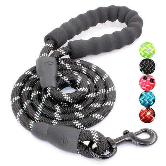 Pet Leash with Reflective & Comfortable Padded Handle