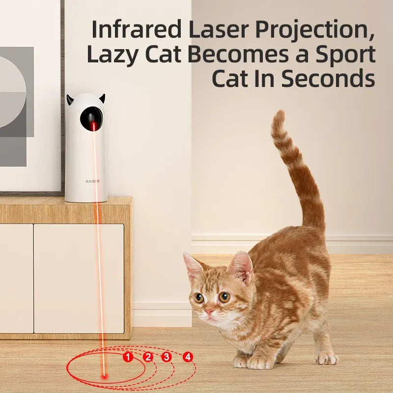 ROJECO Interactive Smart Teasing Pet LED Laser